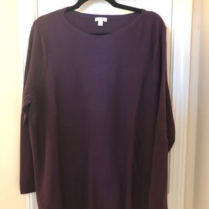 J Jill Plum Sweater 2X